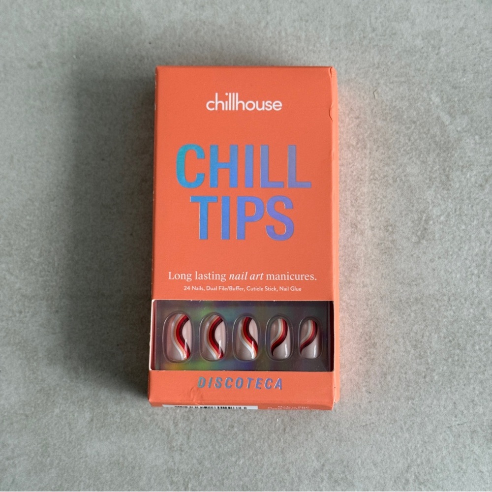 Chillhouse Chill Tips Press-On Nails - Discoteca - Swirl Nail Art Set